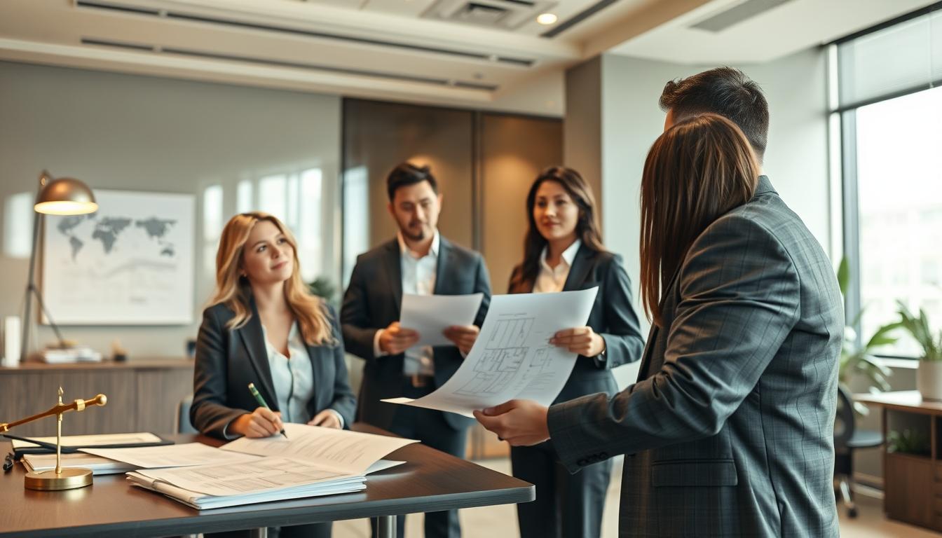 Senior legal team and family support